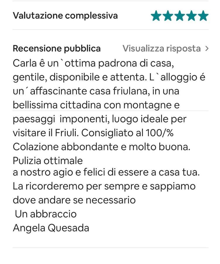 B&B Scaccia Pensieri Tarcento Экстерьер фото